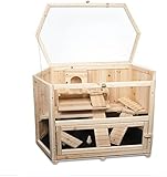 Hamsterkäfig MATS aus Holz - Maße: 90x55x55 cm - zur Nutzung im...
