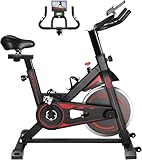 Heimtrainer Fahrrad, 10kg Schwungrad, Bis150kg Belastbar, Sitz & Widerstand...