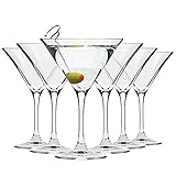 Krosno Martini-Gläser Cocktailgläser | Set von 6 | 150 ML | Elite...