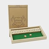 Kitchnexus Deluxe 2-Spieler Shut The Box Würfelspiel Holz Tisch Spiel...