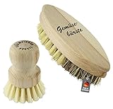 Lantelme Obst- und Gemüsebürsten-Set – 2-teiliges Bürstenset aus...
