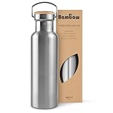 Bambaw Edelstahl Trinkflasche 1 l | Isolierte Thermosflasche für Sport,...