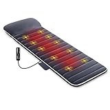 Snailax Massagematte mit 10 Vibrationsmotoren und 4 Therapie-Heizkissen...