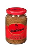 süßer hausmacher Senf von Händlmaier 335 ml im Glas und mittelscharf...