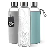 Moritz & Moritz Trinkflasche Glas 500ml - Für Kohlensäure geeignet und...