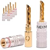 NEXMEX Hohl Bananenstecker 4mm - 10 Stück Stecker als Set - Hohl...