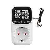 Offgridtec Temperaturregler für Steckdose, Digitalanzeige, Externer Sensor...