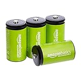 Amazon Basics Babyzellen (C) Akkumulatoren 1.2 V (5000 mAh NiMh), 4er-Pack