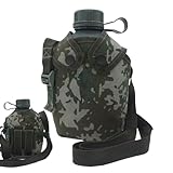 Militery Water Canteen – 1 l Armee-Flasche, tragbare...