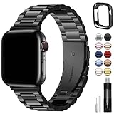 Fullmosa Kompatibel mit Apple Watch Armband 45mm 44mm 49mm 42mm, Metall...