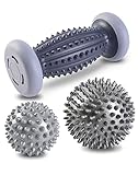 BOENFU Igelball Fußmassage Ball 3er Set Fußmassage Roller Hart Igelball...