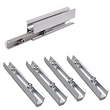 Aluminium-Profilverbinder für Solarzellen, 4 Sets mit Schrauben