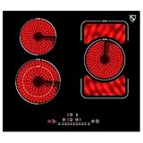 K&H Glaskeramikkochfeld NC-6406SQ [3 ZONEN] - Herdplatte 3 Kochfelder -...