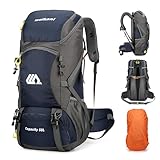 Mingfuxin Wanderrucksack 50L, Herren Damen Wasserdichter Trekkingrucksack...