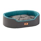 Ferplast Hundebett Dandy, abnehmbares, waschbares Kissen, Baumwollbezug mit...