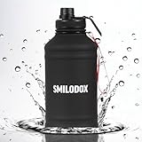 SMILODOX Edelstahl Trinkflasche 2,2 Liter - Extra Stark Sport & Fitness...