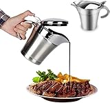 Sauciere, Edelstahl Thermo Sauciere Soßenkanne mit Klappdeckel...