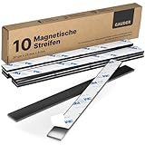 GAUDER Magnetstreifen selbstklebend (10 Stück) | Magnetstreifen zum Kleben...