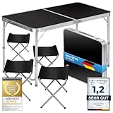 GOODS+GADGETS Klappbarer Multifunktionstisch Mehrzwecktisch Campingtisch...