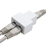 COVVY RJ45 Splitter Adapter Buchse, RJ45 Splitter Adapter 1 bis 2 Dual...