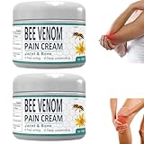 2 Stück Bienengift Schmerzcreme, Bee Venom Pain Cream, Bienengift Schmerz...