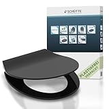 SCHÜTTE SLIM WC-Sitz | Duroplast Toilettensitz mit Absenkautomatik |...