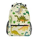 Niedlicher Laptop-Rucksack, grüne Dinosaurier, für Kinder,...