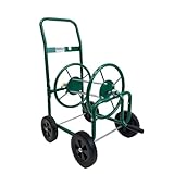 Schlauchwagen Basic 4 Räder 95,5 x 58 cm Stahl, für 50 m Gartenschlauch...
