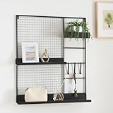 [en.casa] Wandgitter Westre Küchenorganizer Pinnwand Memoboard 70 x 60 x...