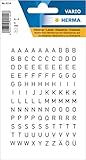 HERMA Buchstaben Aufkleber Schwarz, 240 Stück, Schriftgröße 5 mm,...