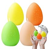 4 Stück osterkerzen eiform, osterdeko modern kerzen set,Enthält ostereier...
