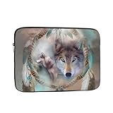 3D Wolf Traumfänger bedruckte Laptop-Hülle 25,4 cm (10 Zoll) –...