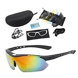 Polarisierte Fahrradbrille für Herren, winddichte Fahrradbrille,...