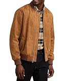 Isaac & David Chicago Wildleder-Bomber-Lederjacke für Herren,...