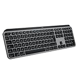 Logitech MX Keys S for Mac, kabellose Tastatur, flüssiges, präzises...