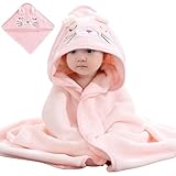 Sumneo Kapuzenhandtuch Baby mit Tierkapuze 80x80 cm - Kuschelweiches &...
