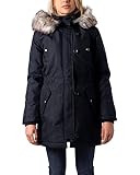 ONLY Damen Winterparka Iris schwarz/beigemeliert XXL