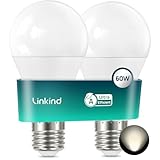 Linkind LED E27 Edison Lampe, 3,8W=60W, A-Label, 4000K Neutralweiß, 806Lm...
