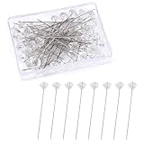 Stecknadeln mit Kopf Groß 200 Stück Stecknadeln Nähen Lang 38mm Diamant...