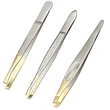 SHUBEIEUMI Pinzetten Set, 3-teiliges Präzisions Pinzettenset,...