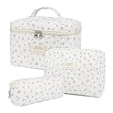 Aucuu 3PCS Set Kosmetiktasche, Reise Kosmetiktasche Set Damen, Kulturtasche...