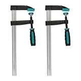 wolfcraft Schraubzwingen Set 270 kg Spannkraft, 80 mm Ausladung, 300 mm...