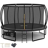 Devoko Trampolin Outdoor Ø 228/305/366/427 cm, GS-Zertifikat,...