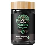 NatuRise® Omega 3 Vegan – Algenöl - 804mg DHA & EPA – Hochdosiert –...