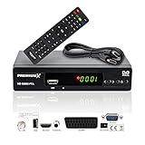 PremiumX Satelliten-Receiver HD 520SE FTA Digital SAT TV Receiver DVB-S2...