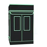 GROWSTERS Growzelt 120x60x150cm, Indoor Grow Tent Reflektierendes Mylar...