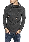 Redbridge Herren Pullover Sweatshirt Schalkragen hoher Kragen Royal...