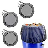 MUNTE 3 Stück Regentonnen Netz Polyester, Schutznetz für Regentonne mit...