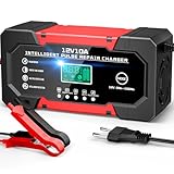 YDBAO Autobatterie Ladegerät 10A 12V Smart Vollautomatische KFZ...