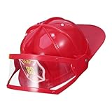 CLISPEED 2 Stück Feuerwehrhelm aus Leichtem Kunststoff mit Elastischem...
